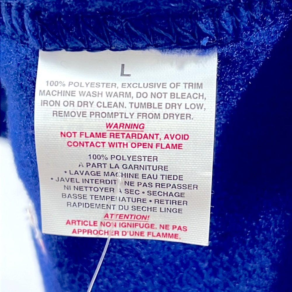 NWT🔥Patagonia Synchilla Fleece NECK GAITER Unisex L Royal Blue Embroidered Logo - Picture 7 of 11